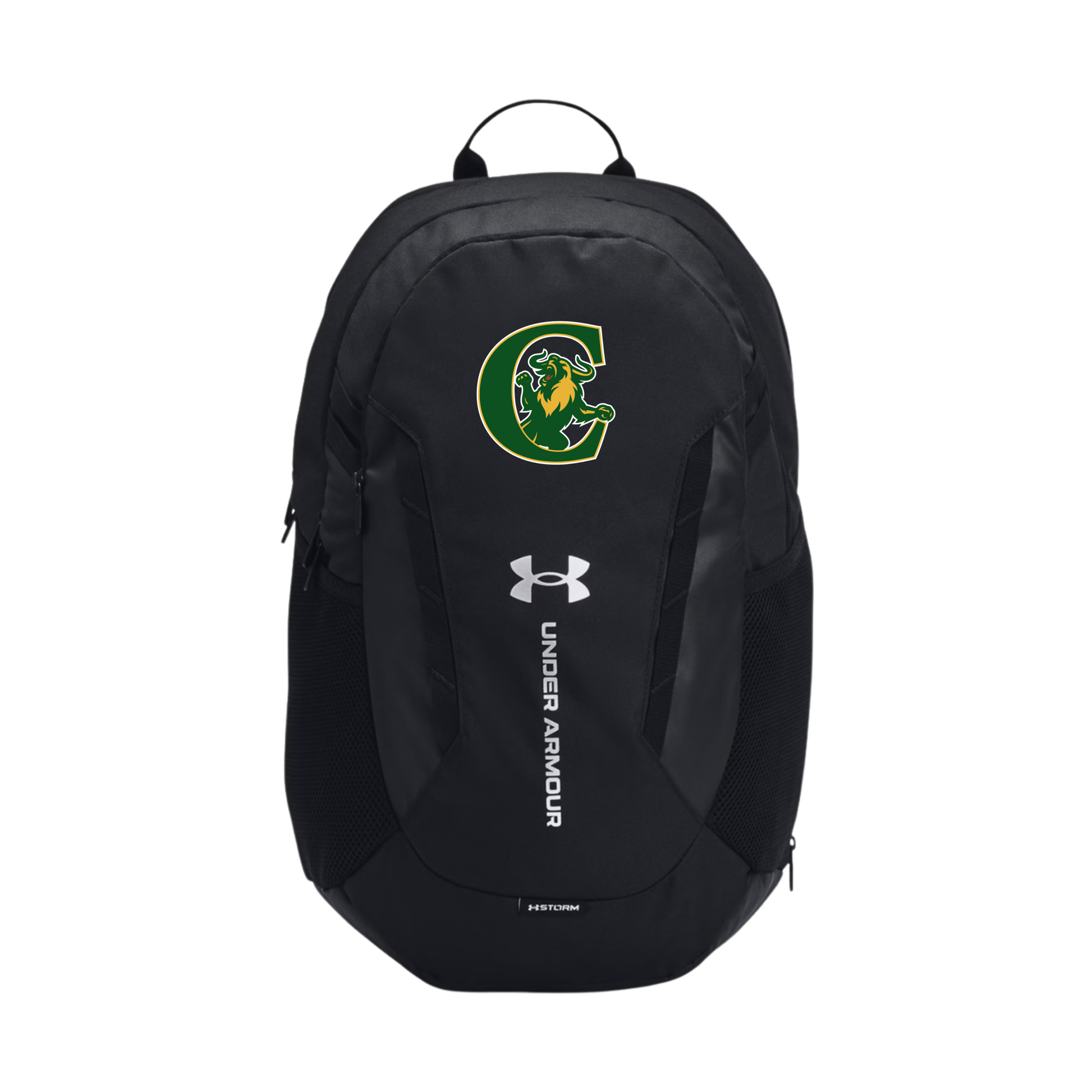 A photo of the confederation charger under armour bag in colour black.