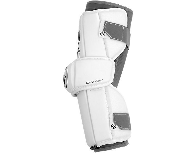 A photo of the Warrior Evo Arm Guard in colour white and grey.