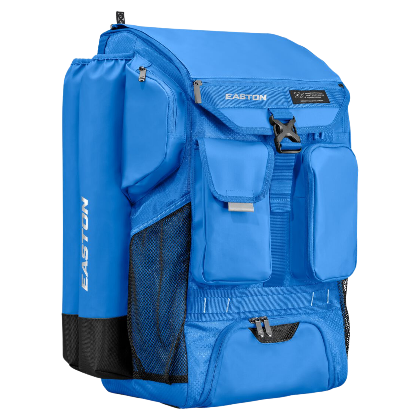 A photo of the Easton Five Tool Phenom Backpack in colour Columbian blue.