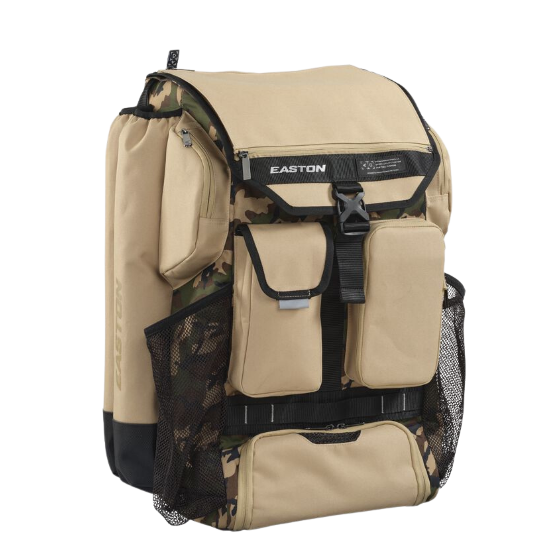 A photo of the Easton Five Tool Phenom Backpack in colour tan.