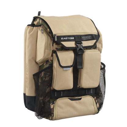 A photo of the Easton Five Tool Phenom Backpack in colour tan.