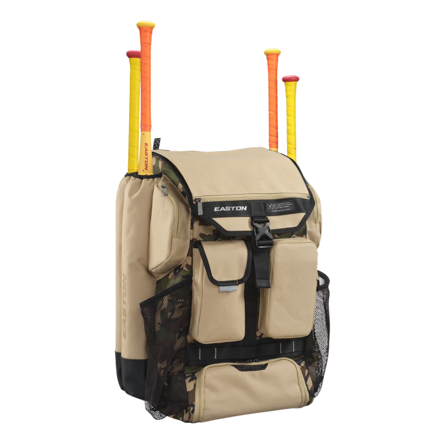 A photo of the Easton Five Tool Phenom Backpack in colour tan.