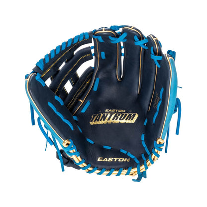 A photo of the Easton Tantrum Series 13" Slow Pitch Softball Glove  in colour black and blue.