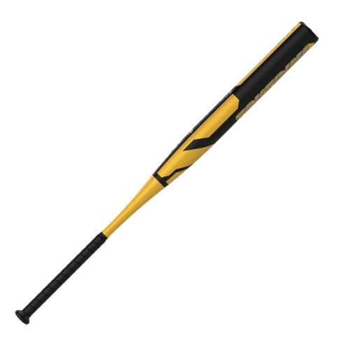 A photo of the Easton Tantrum Gold 12.75" Loaded Slo-Pitch Bat in colour yellow and black.