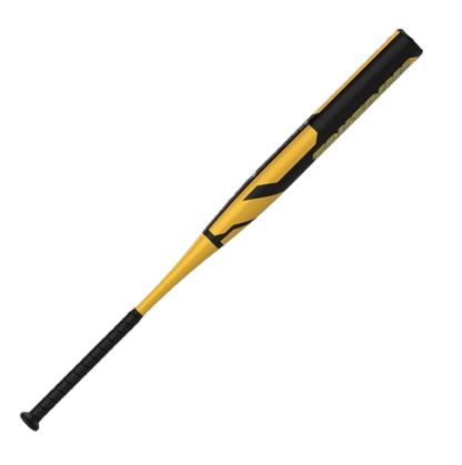 A photo of the Easton Tantrum Gold 12.75" Loaded Slo-Pitch Bat in colour yellow and black.