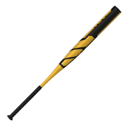 A photo of the Easton Tantrum Gold 12.75" Loaded Slo-Pitch Bat in colour yellow and black.