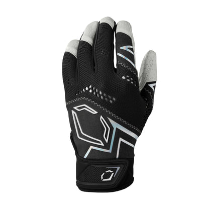 A photo of the Evoshield Pro-SRZ™ V2 Adult Batting Gloves in colour navy and white.