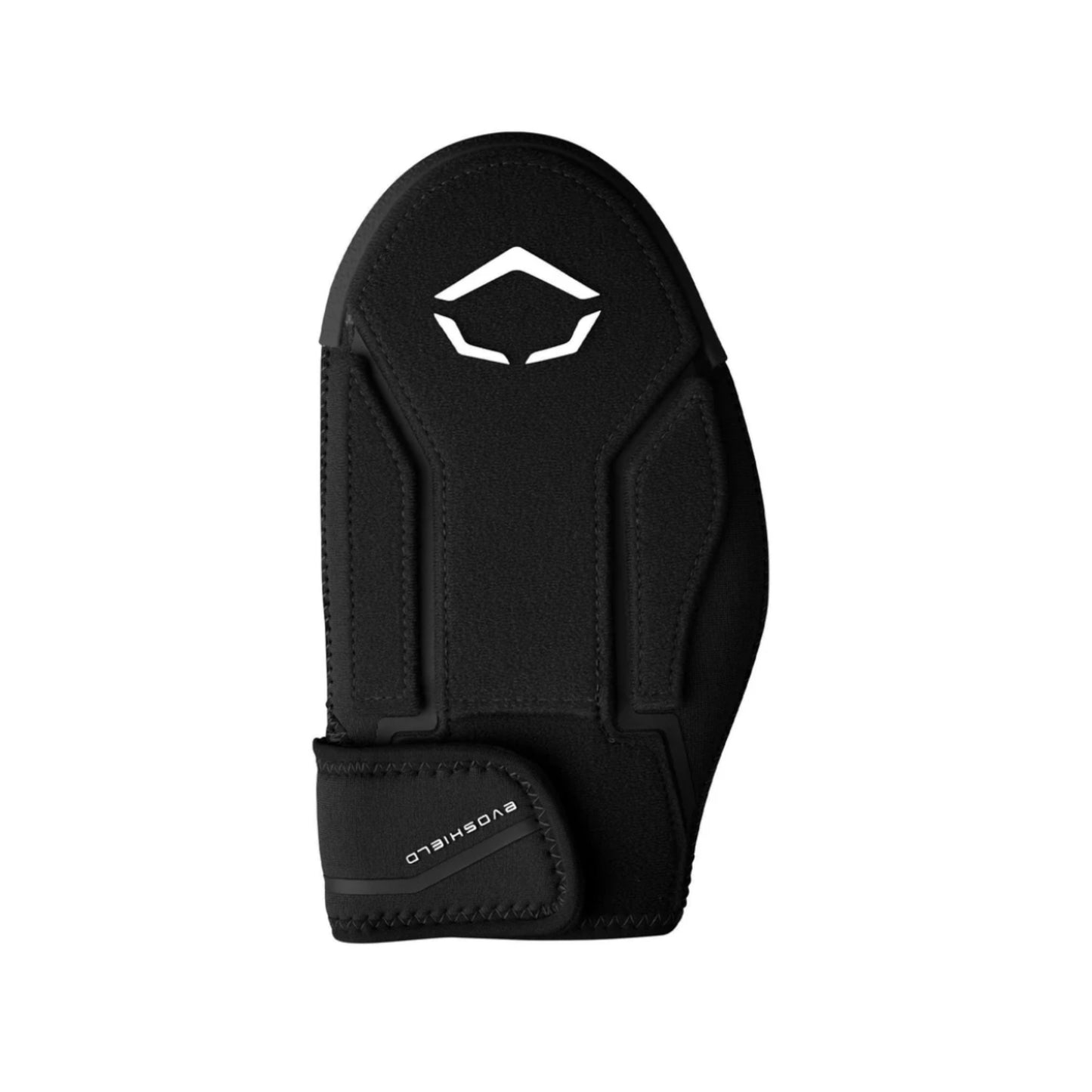 A photo of the Evoshield Shorty 2.0 Sliding Mitt in colour black with a white Evo logo.