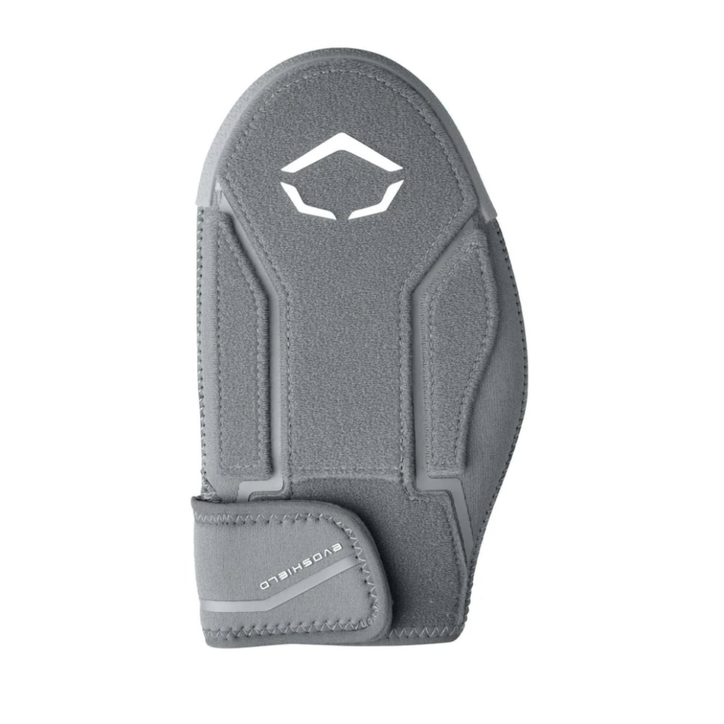 A photo of the Evoshield Shorty 2.0 Sliding Mitt in colour gray with a white Evo logo.
