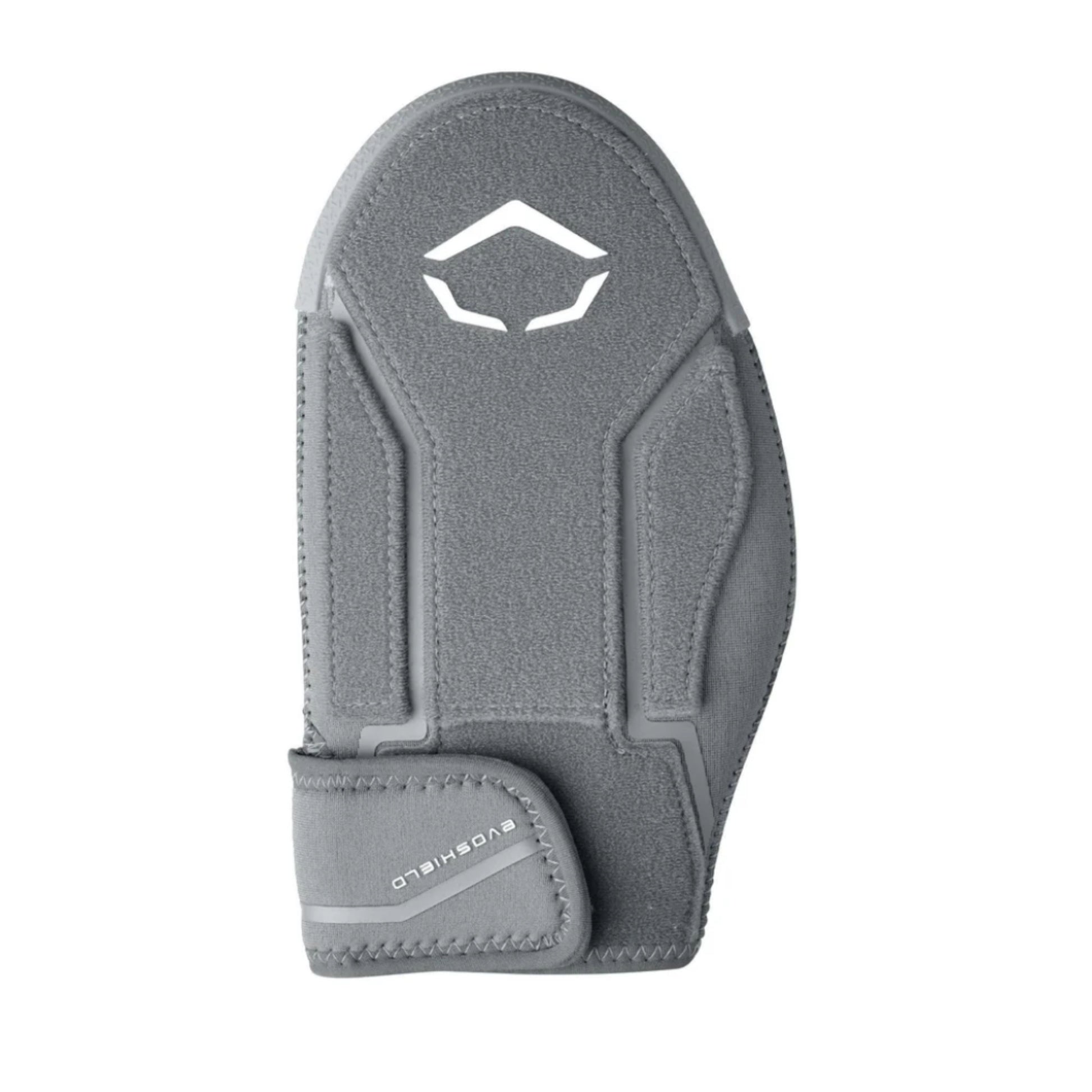 A photo of the Evoshield Shorty 2.0 Sliding Mitt in colour gray with a white Evo logo.