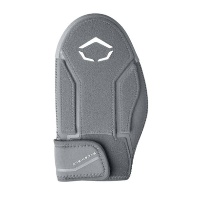A photo of the Evoshield Shorty 2.0 Sliding Mitt in colour gray with a white Evo logo.