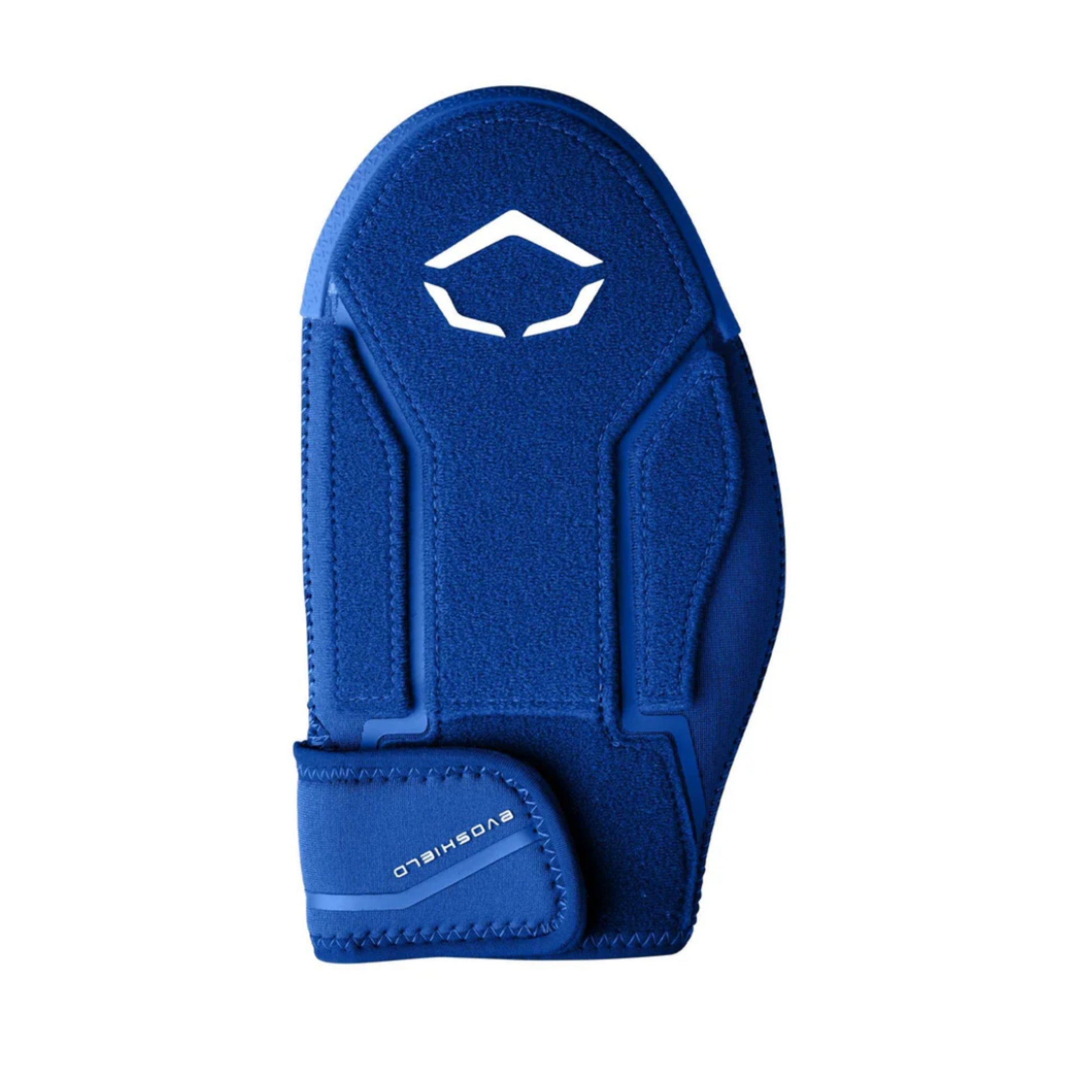 A photo of the Evoshield Shorty 2.0 Sliding Mitt in colour royal blue with a white Evo logo.