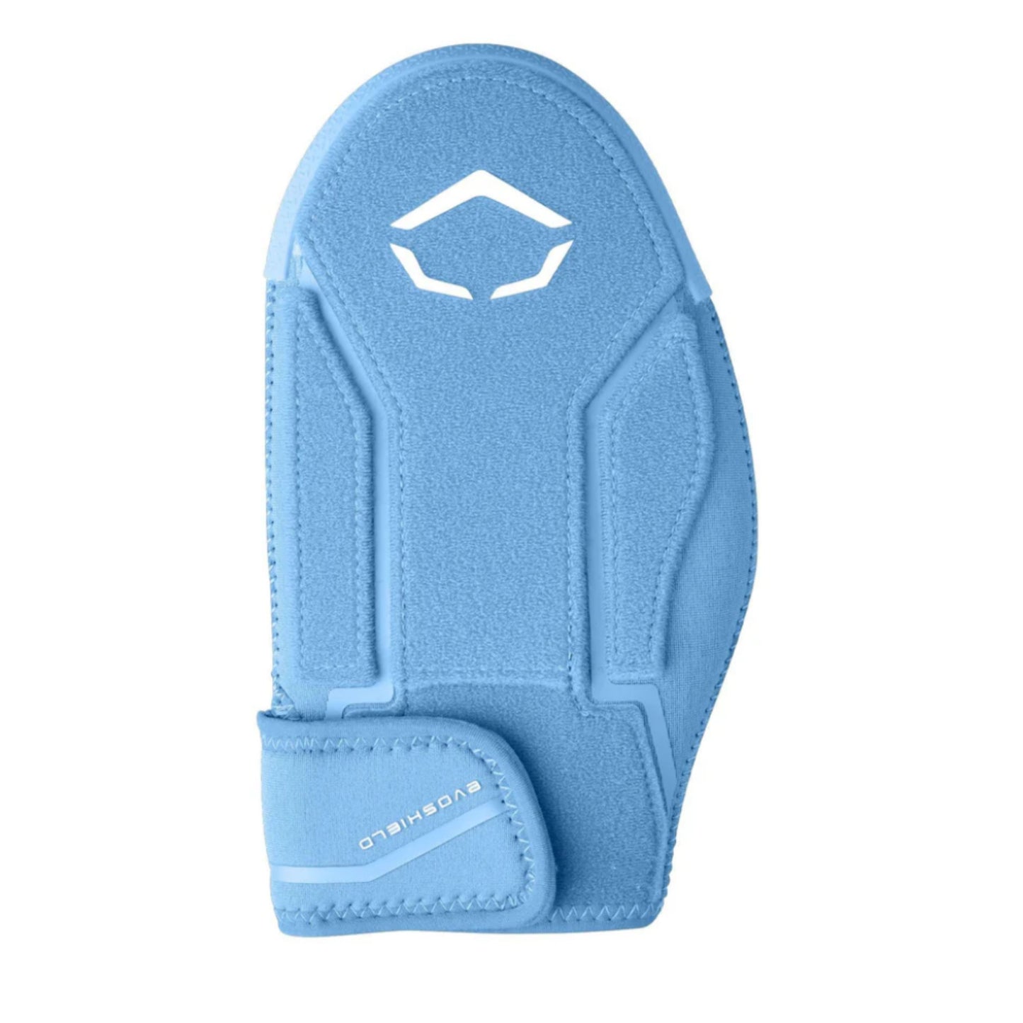 A photo of the Evoshield Shorty 2.0 Sliding Mitt in colour victory blue with a white Evo logo.