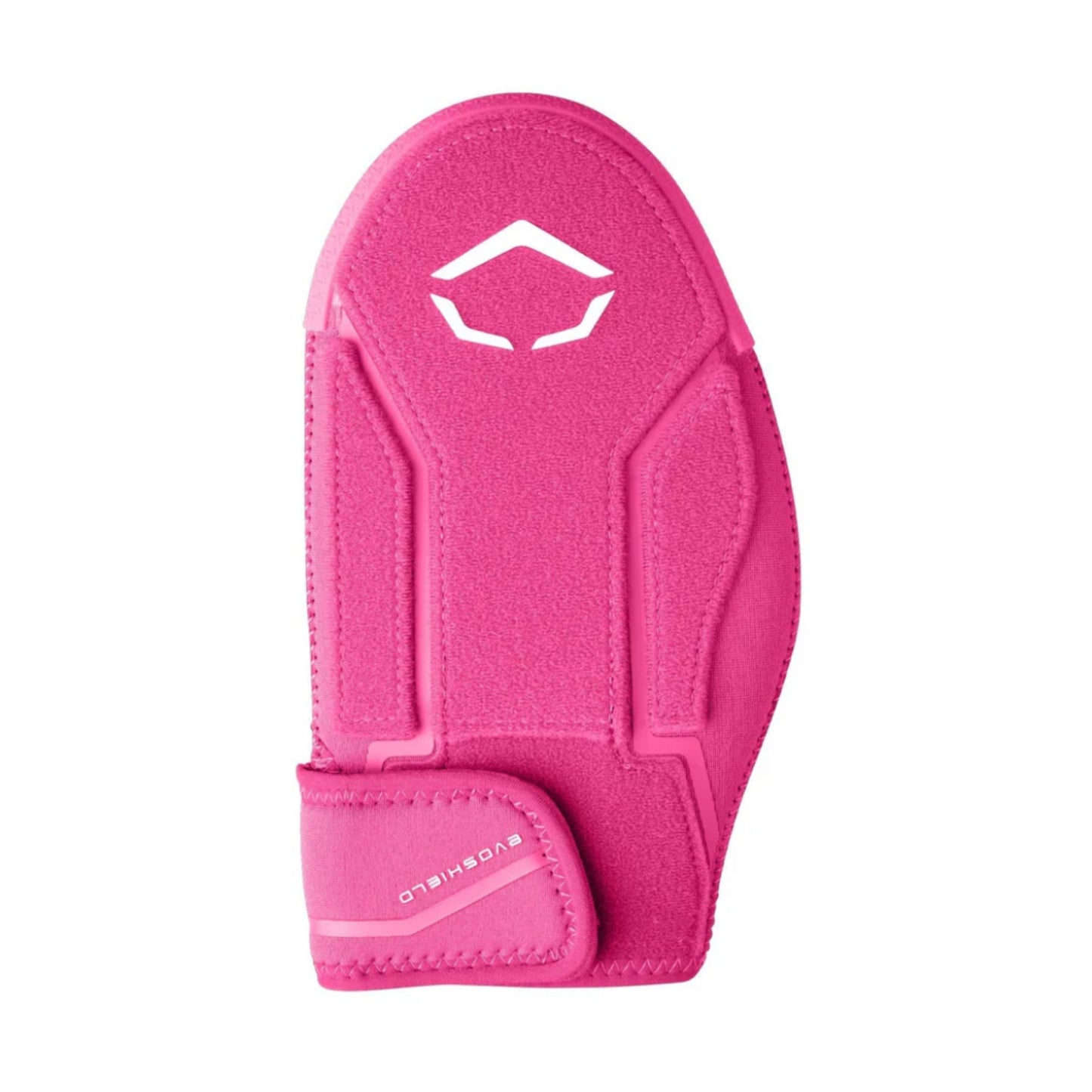 A photo of the Evoshield Shorty 2.0 Sliding Mitt in colour pink with a white Evo logo.