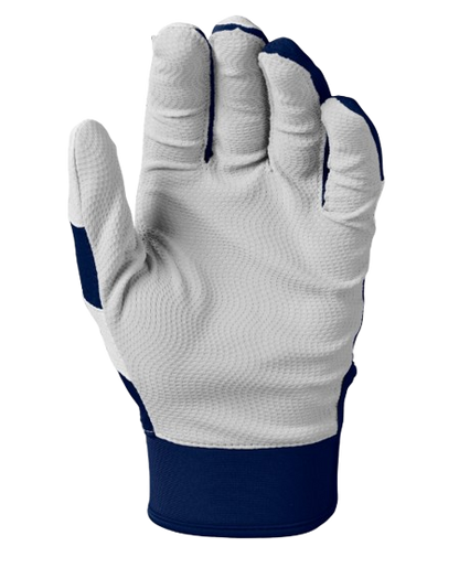 A photo of the Evoshield SRZ-1™ Adult Batting Gloves in colour navy and white.