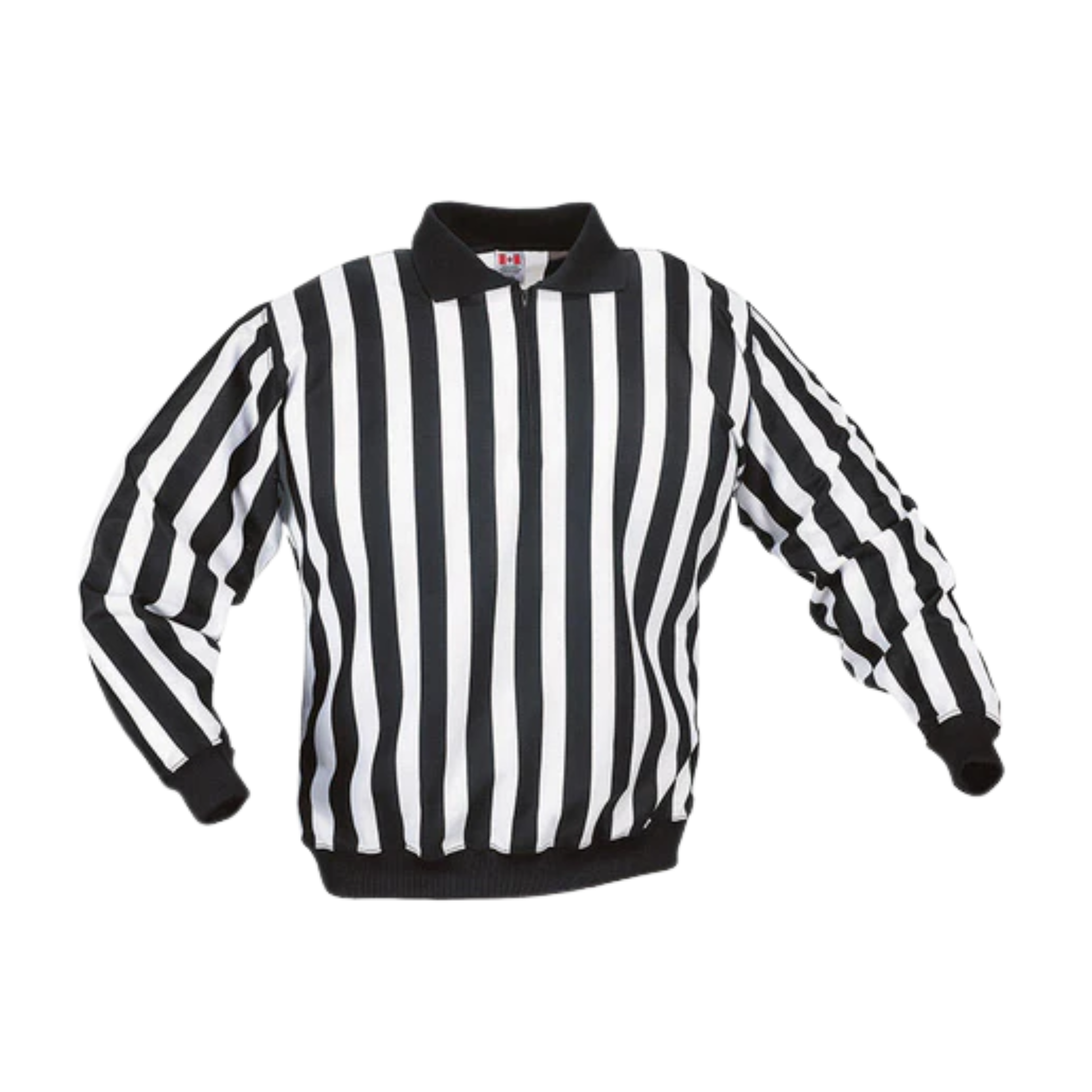 A photo of the CCM Referee Jersey PRO150 With Snaps in colour black and white.