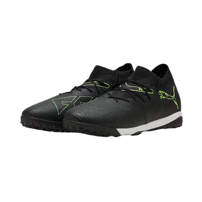 A photo of the Puma FUTURE 8 MATCH TT Men's Soccer Cleats in colour black and white.