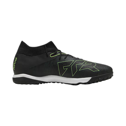 A photo of the Puma FUTURE 8 MATCH TT Men's Soccer Cleats in colour black and white.