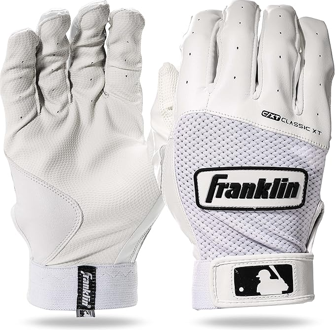 Franklin Digitek Youth Batting Gloves - White