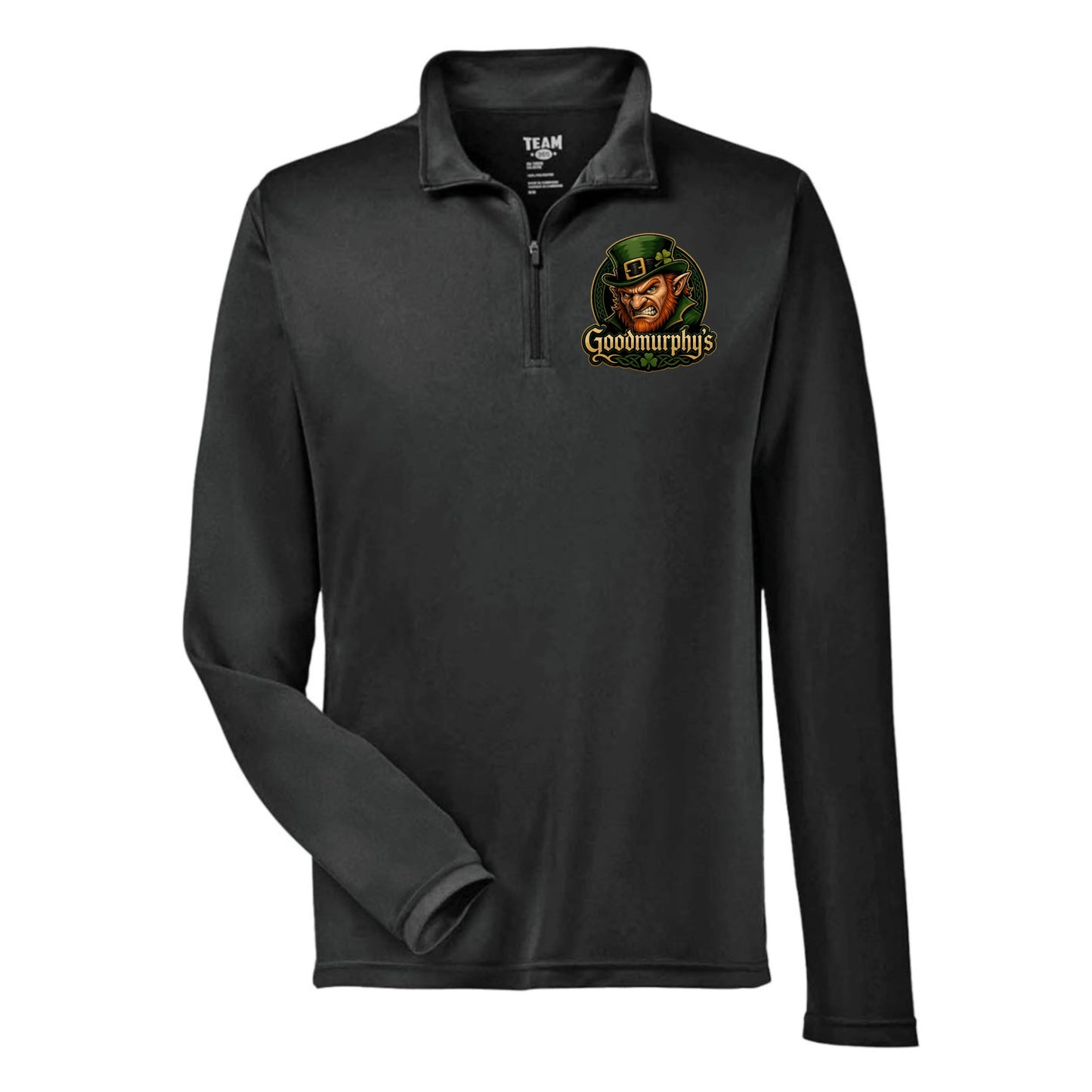 A photo of the Goodmurphy Family - Adult 1/4 Zip in colour black.