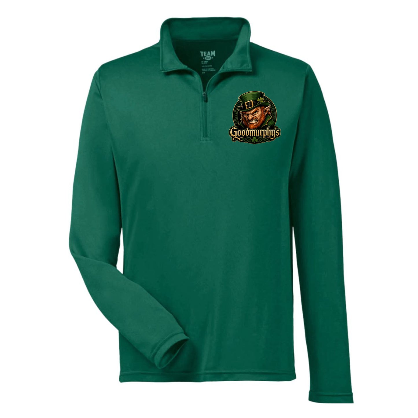 A photo of the Goodmurphy Family - Adult 1/4 Zip in colour green.