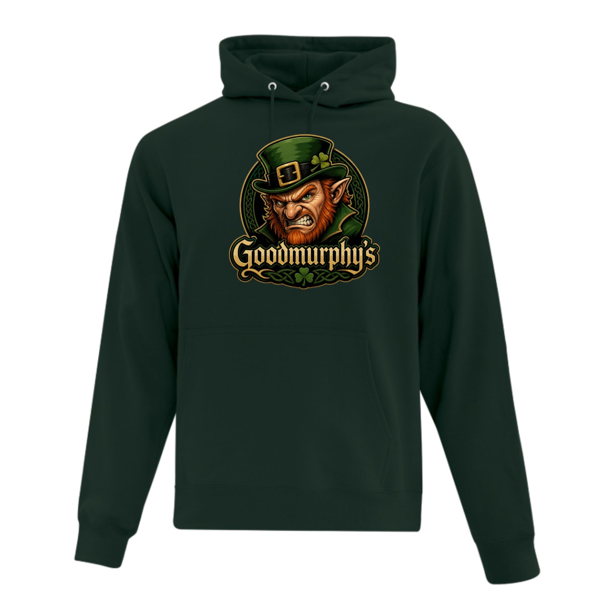 A photo of the Goodmurphy Family  Hoodie in colour green.
