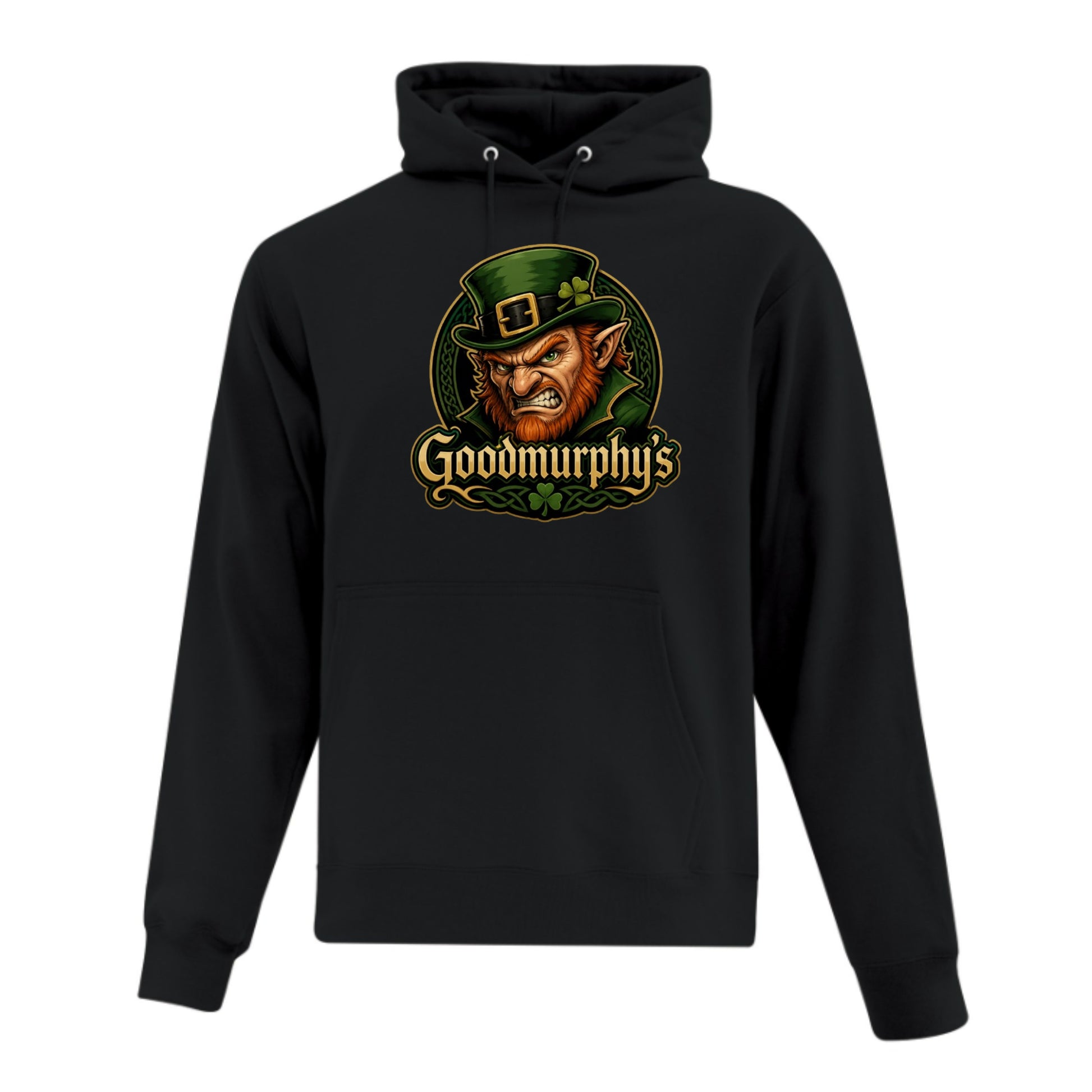 A photo of the Goodmurphy Family  Hoodie in colour black.