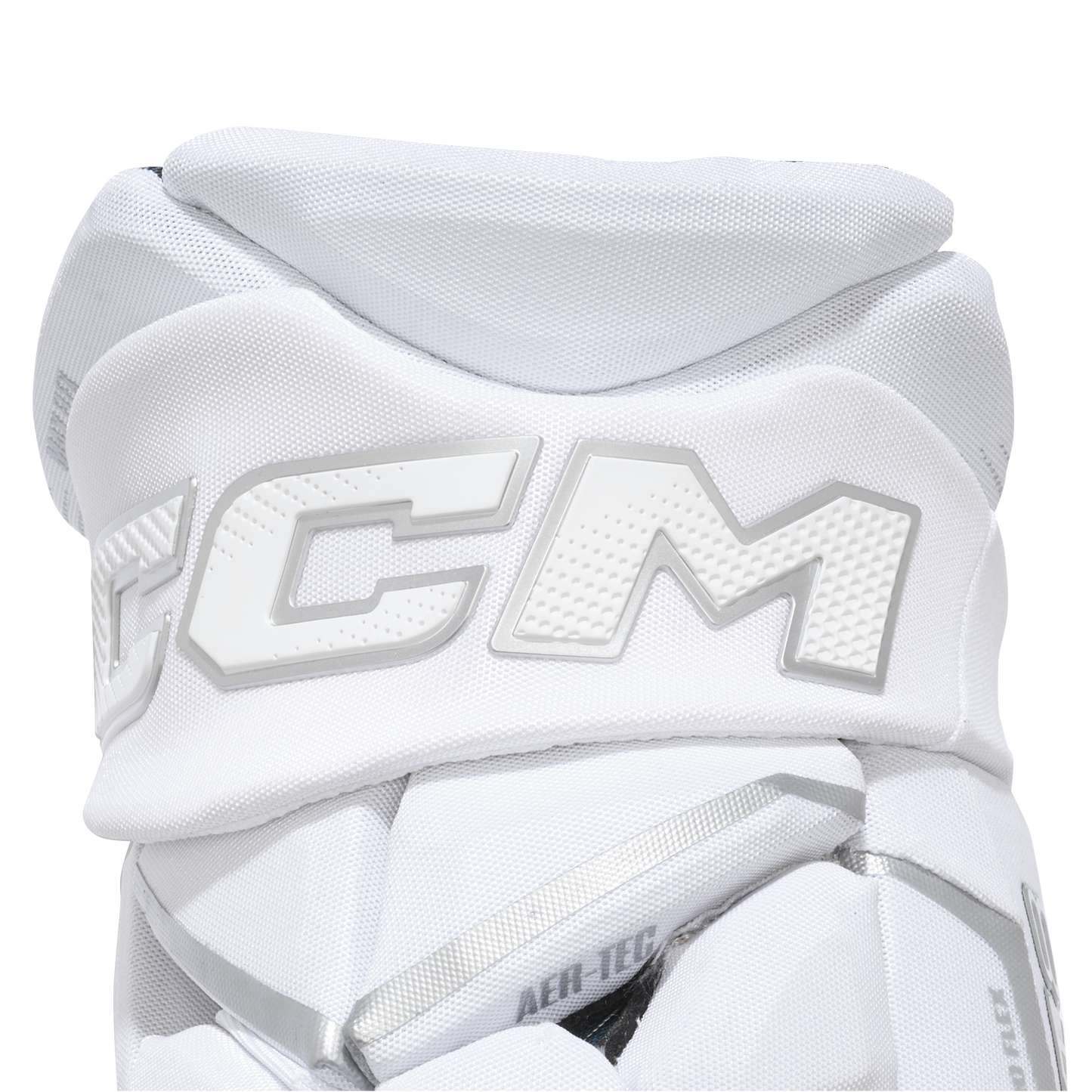 A photo of the CCM JetSpeed FT8 Pro Hockey Gloves - White Edition
