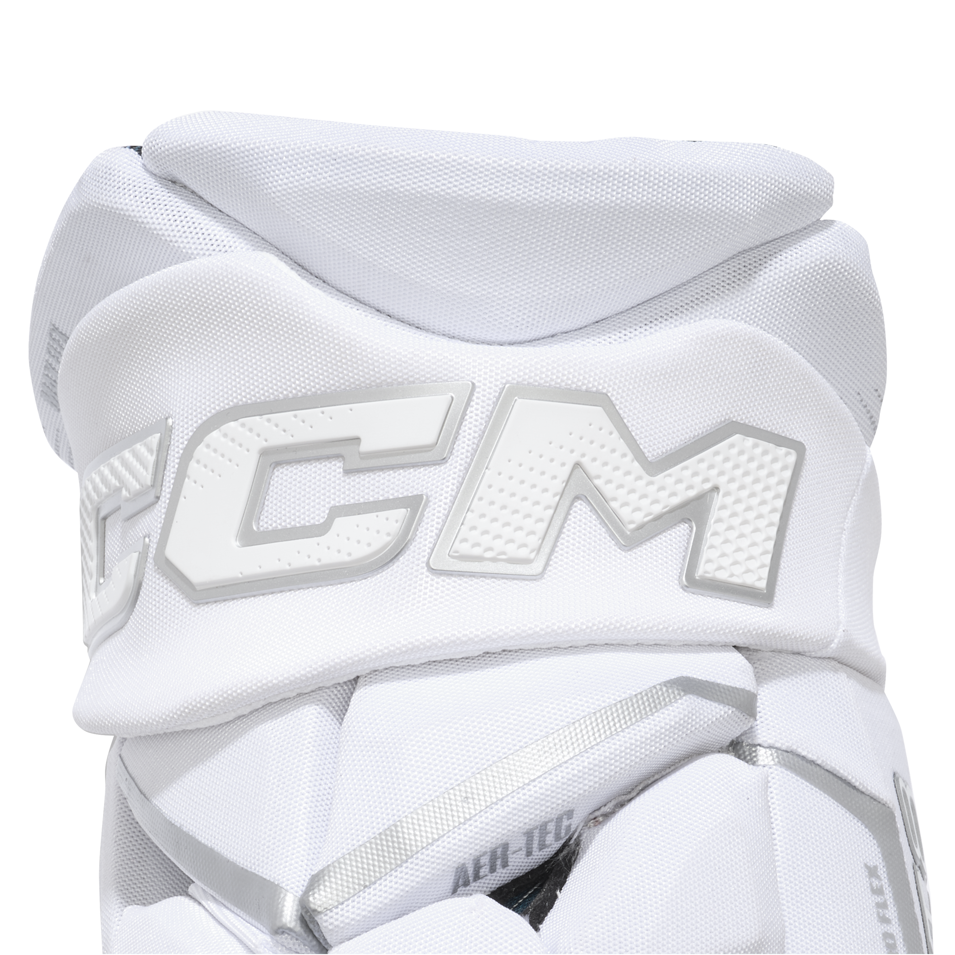 A photo of the CCM JetSpeed FT8 Pro Hockey Gloves - White Edition