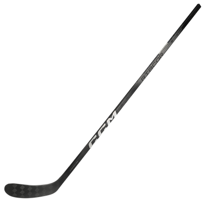 This is a photo of the CCM Ribcor Trigger 8 Pro Chrome Senior Hockey Stick