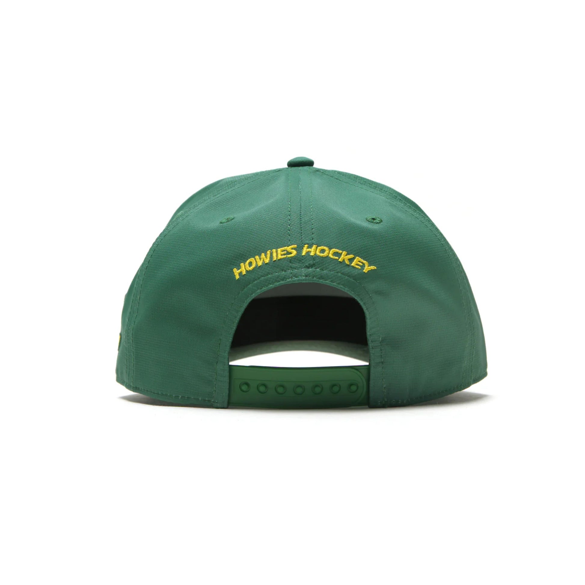 A photo of the Howies The Tour Lid - The Masters in colour green and yellow.