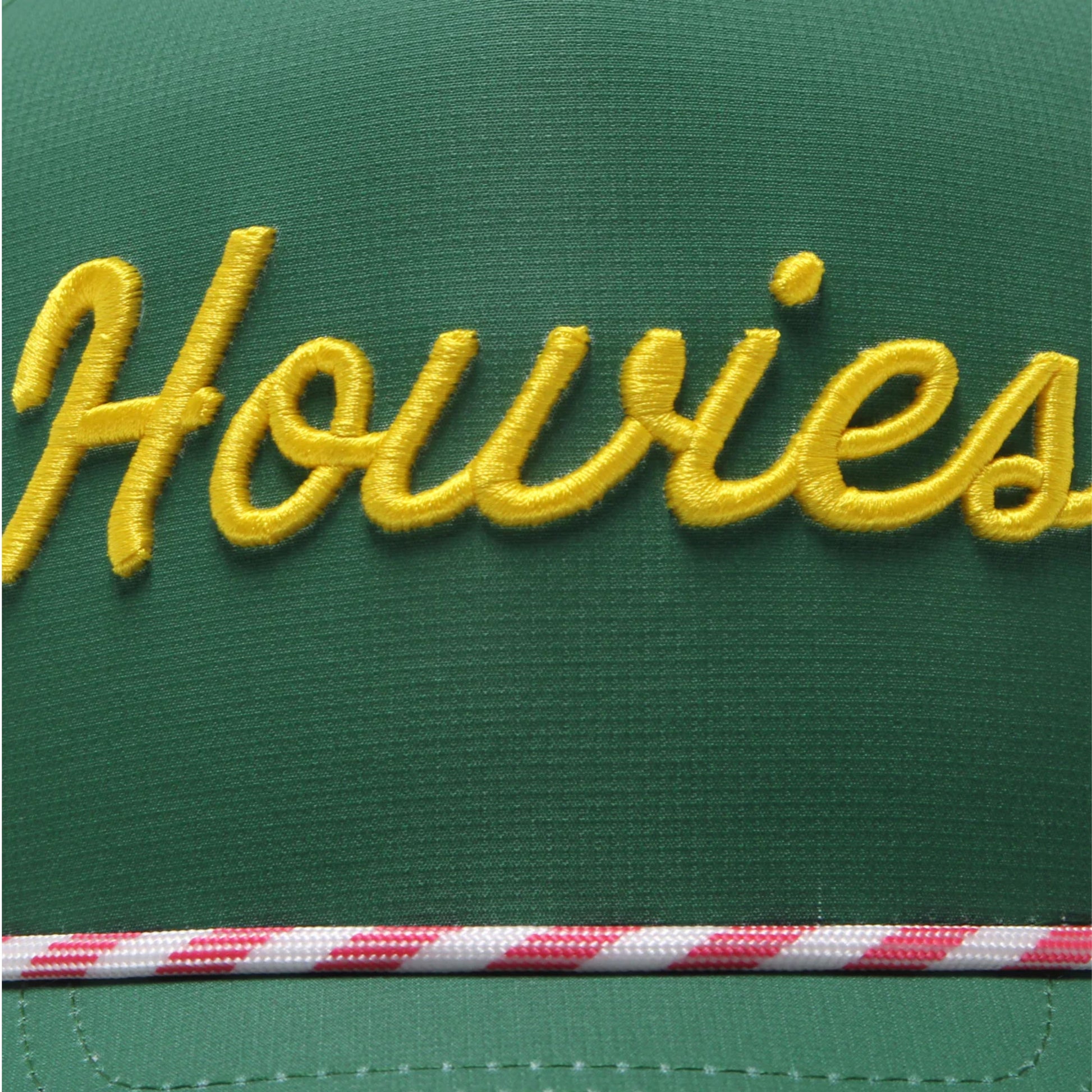 A photo of the Howies The Tour Lid - The Masters in colour green and yellow.