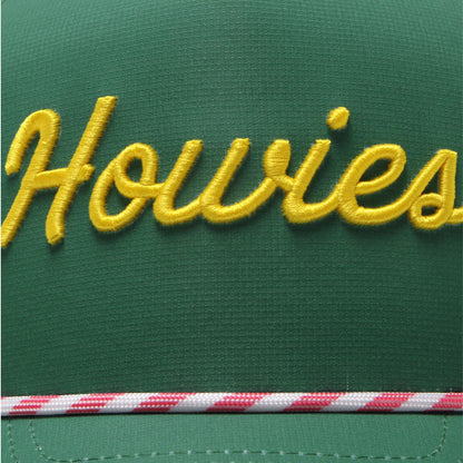 A photo of the Howies The Tour Lid - The Masters in colour green and yellow.