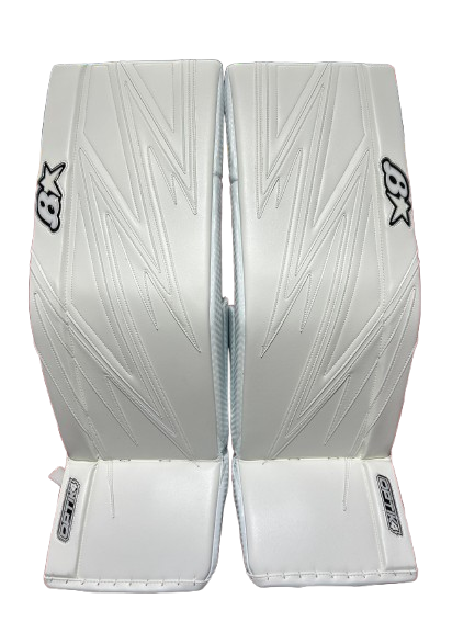 A photo of the Brian's Optik X4 Senior Goalie Pads in colour white.