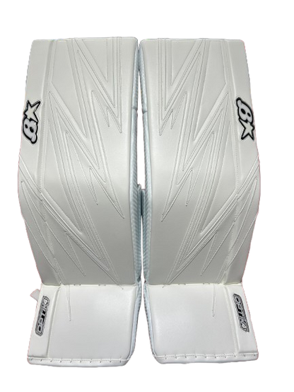 A photo of the Brian's Optik X4 Senior Goalie Pads in colour white.