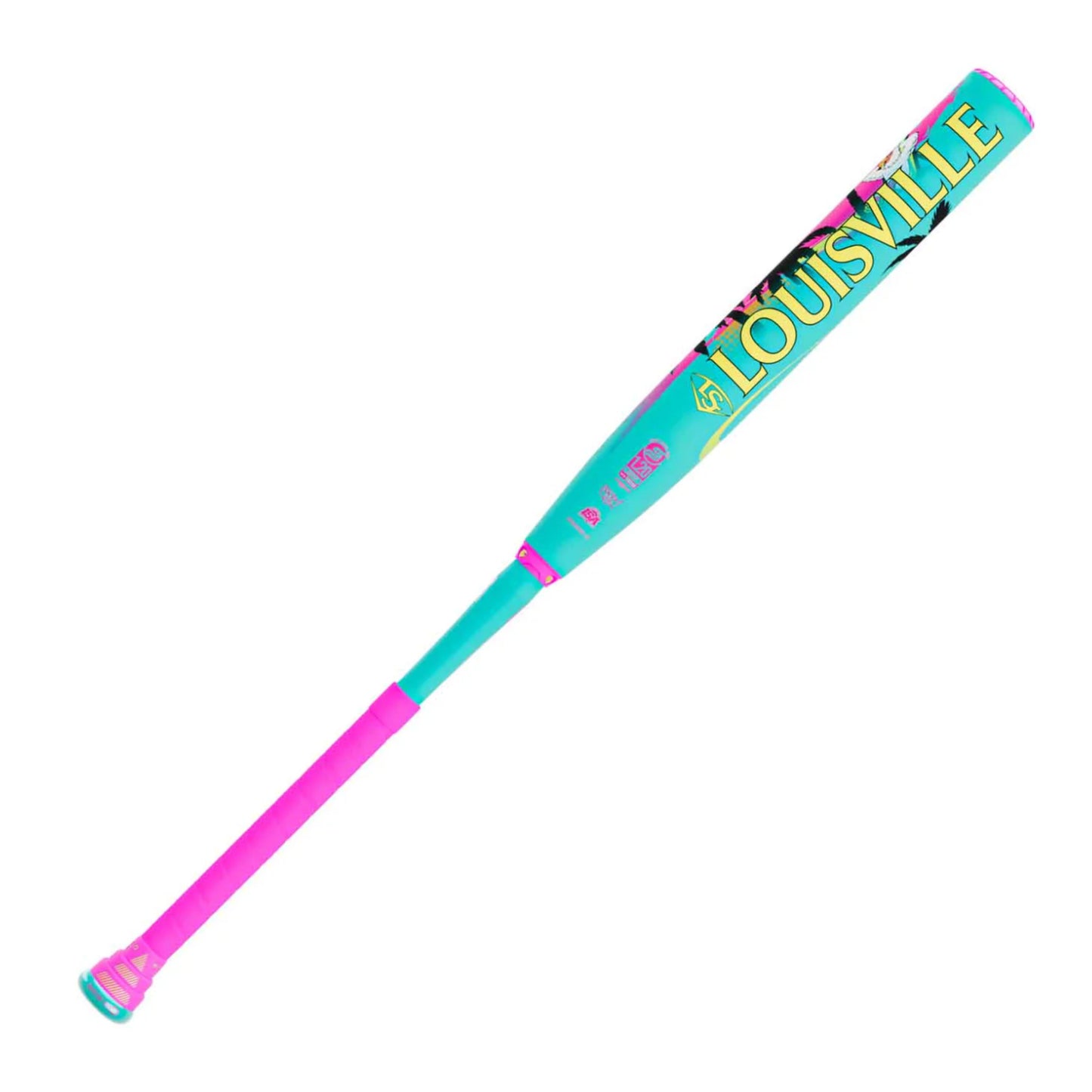 Louisville Slugger 2026 Genesis Scott Hartling 2PC Endload USSSA Slo-Pitch Bat in colour blue and pink.