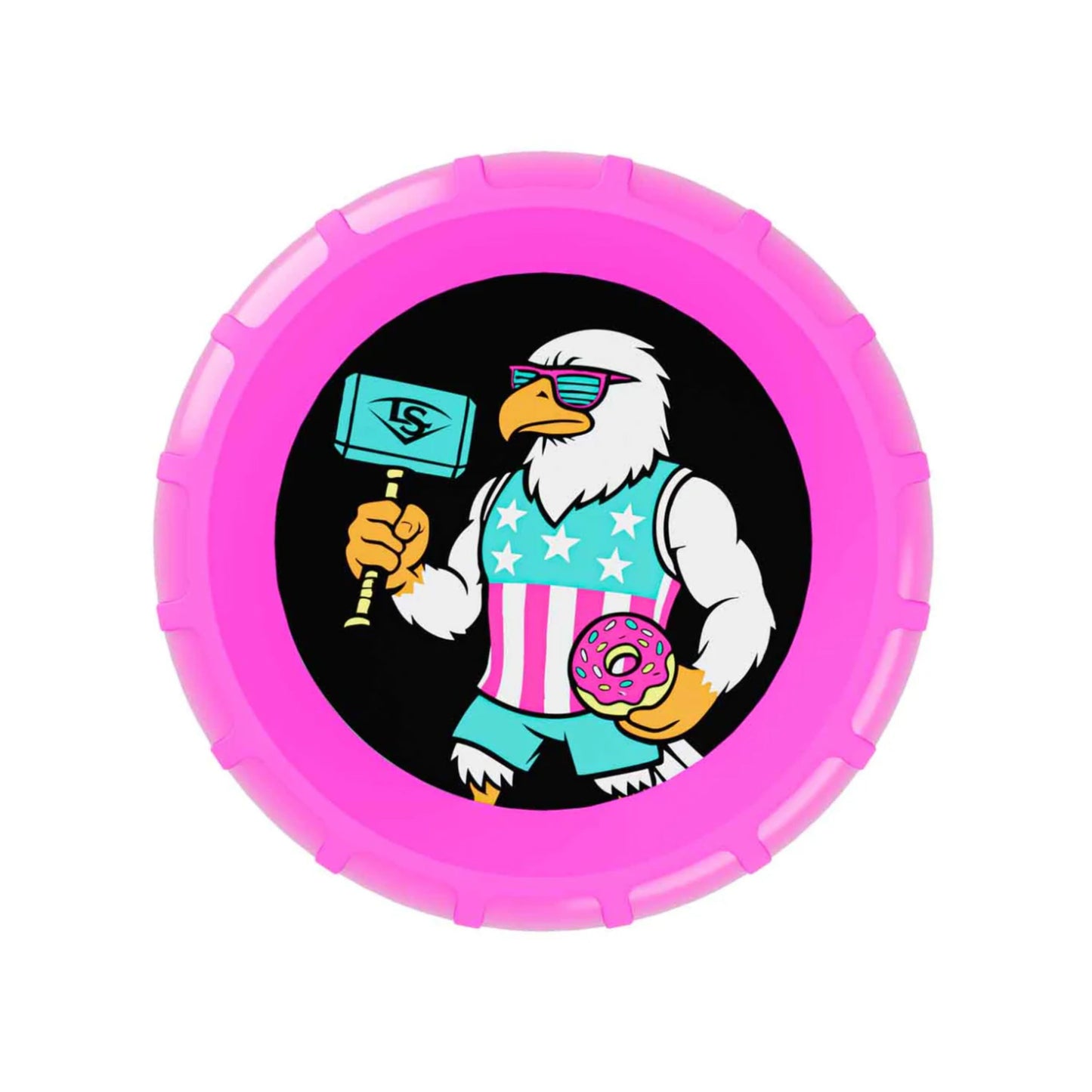 Louisville Slugger 2026 Genesis Scott Hartling 2PC Endload USSSA Slo-Pitch Bat in colour blue and pink.