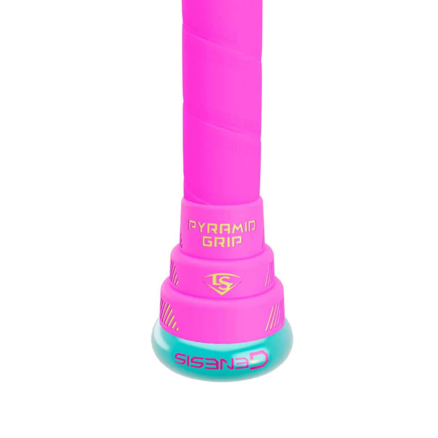 Louisville Slugger 2026 Genesis Scott Hartling 2PC Endload USSSA Slo-Pitch Bat in colour blue and pink.
