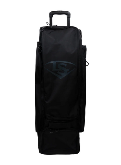 A photo of the Louisville Slugger Genesis Wheeled Bag in colour black.