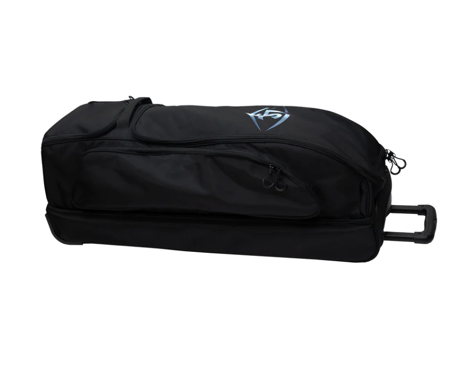 A photo of the Louisville Slugger Genesis Wheeled Bag in colour black.