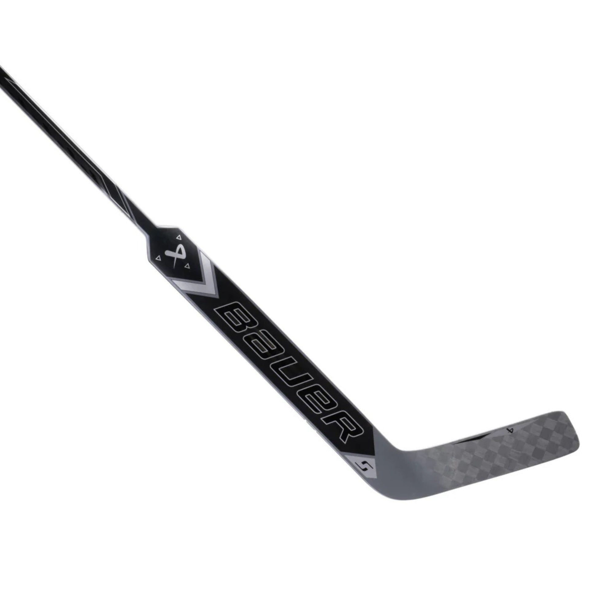 A photo of the BAUER Supreme M50 Pro Senior Goalie Stick in colour black and silver.