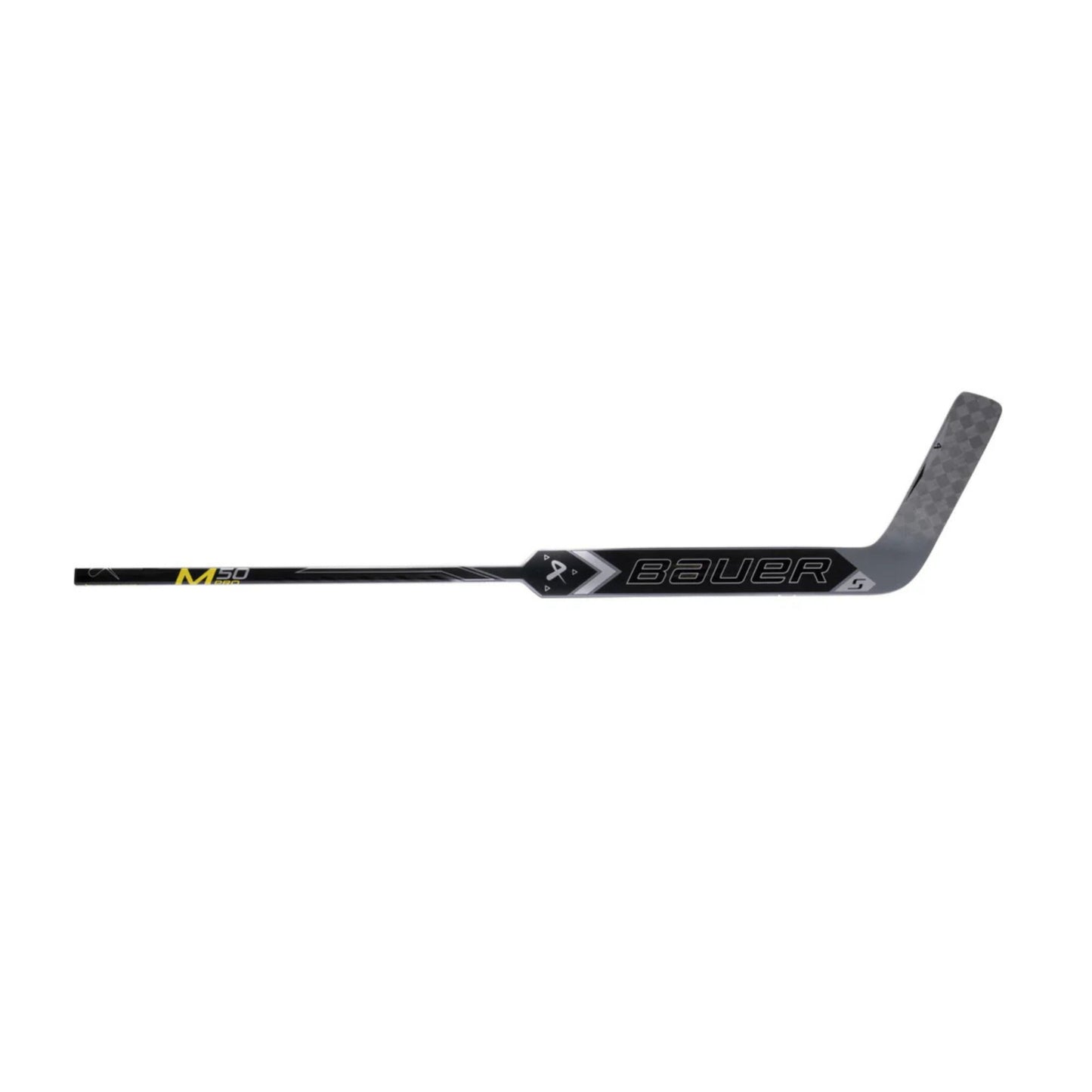 A photo of the BAUER Supreme M50 Pro Senior Goalie Stick in colour black and silver.