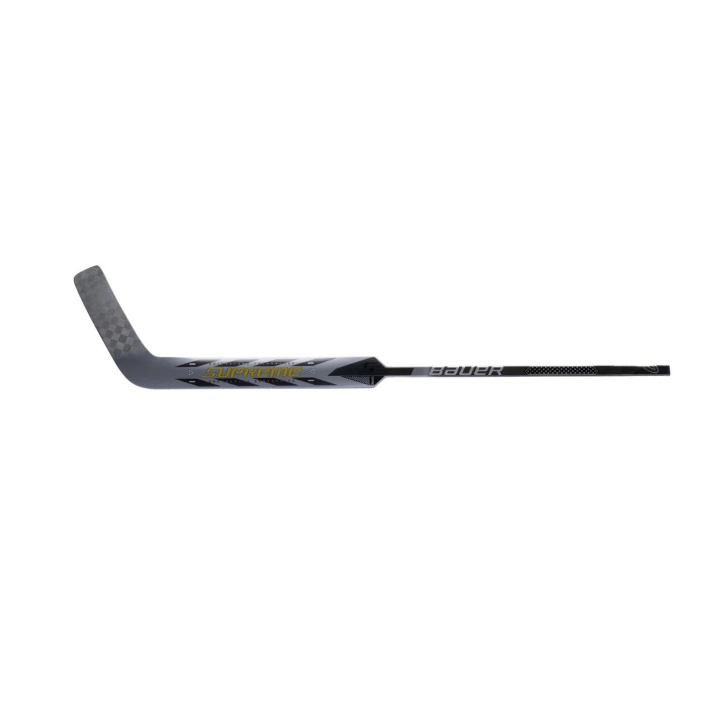 A photo of the BAUER Supreme M50 Pro Senior Goalie Stick in colour black and silver.