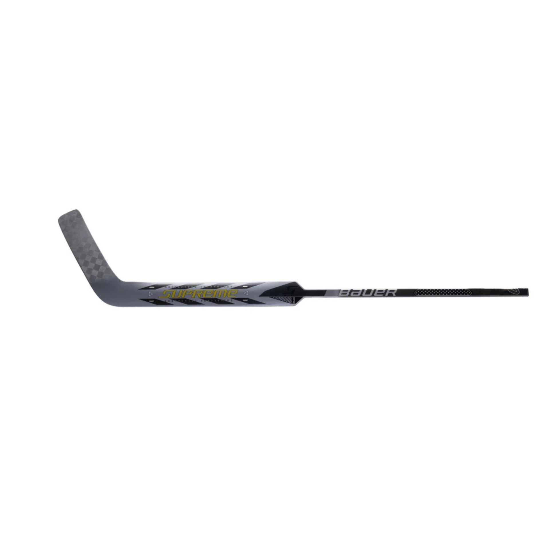 A photo of the BAUER Supreme M50 Pro Senior Goalie Stick in colour black and silver.