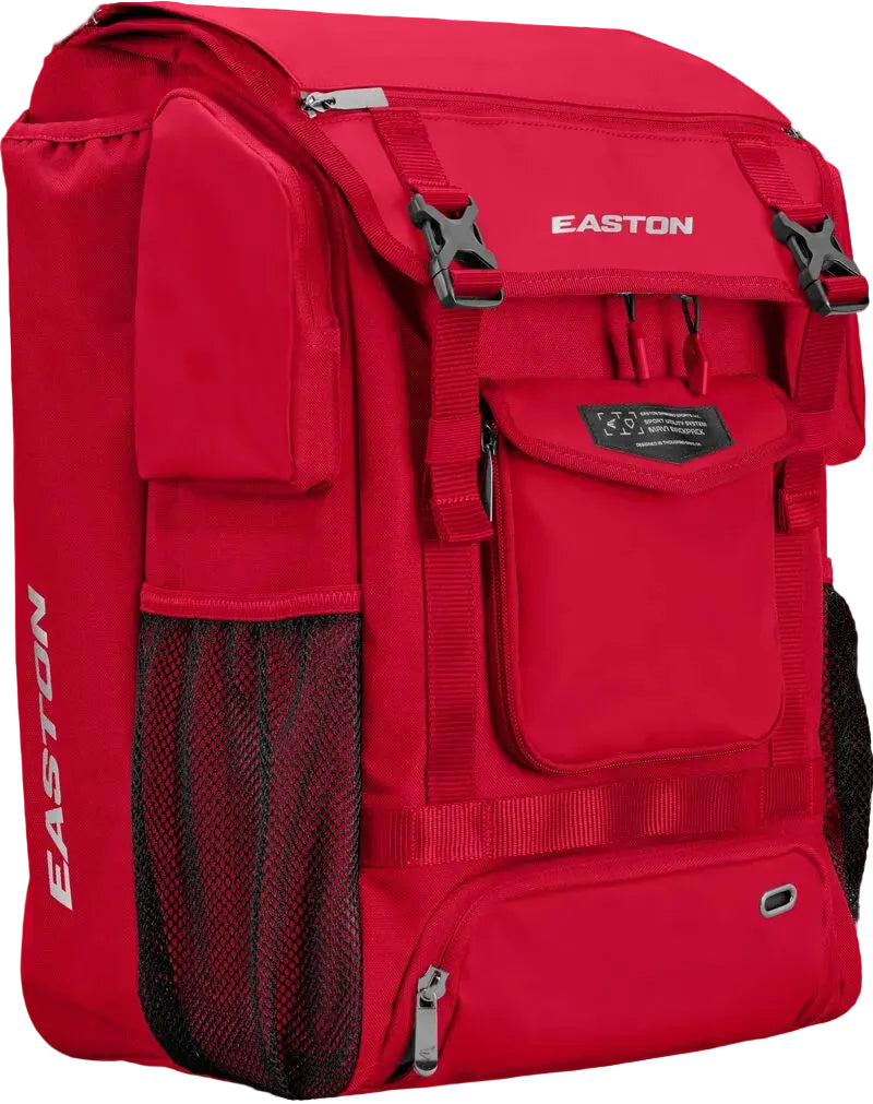 A photo of the Easton MAV1 Backpack in colour red.