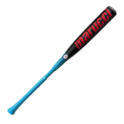 A photo of the Marucci CAT X Rckless (-10) USSSA Baseball Bat in colour black and blue.