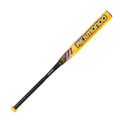 A photo of the Marucci RCKLESS Resmondo 2-Piece Loaded 12.75" Barrel USSSA Slo-pitch Bat in colour yellow and black.