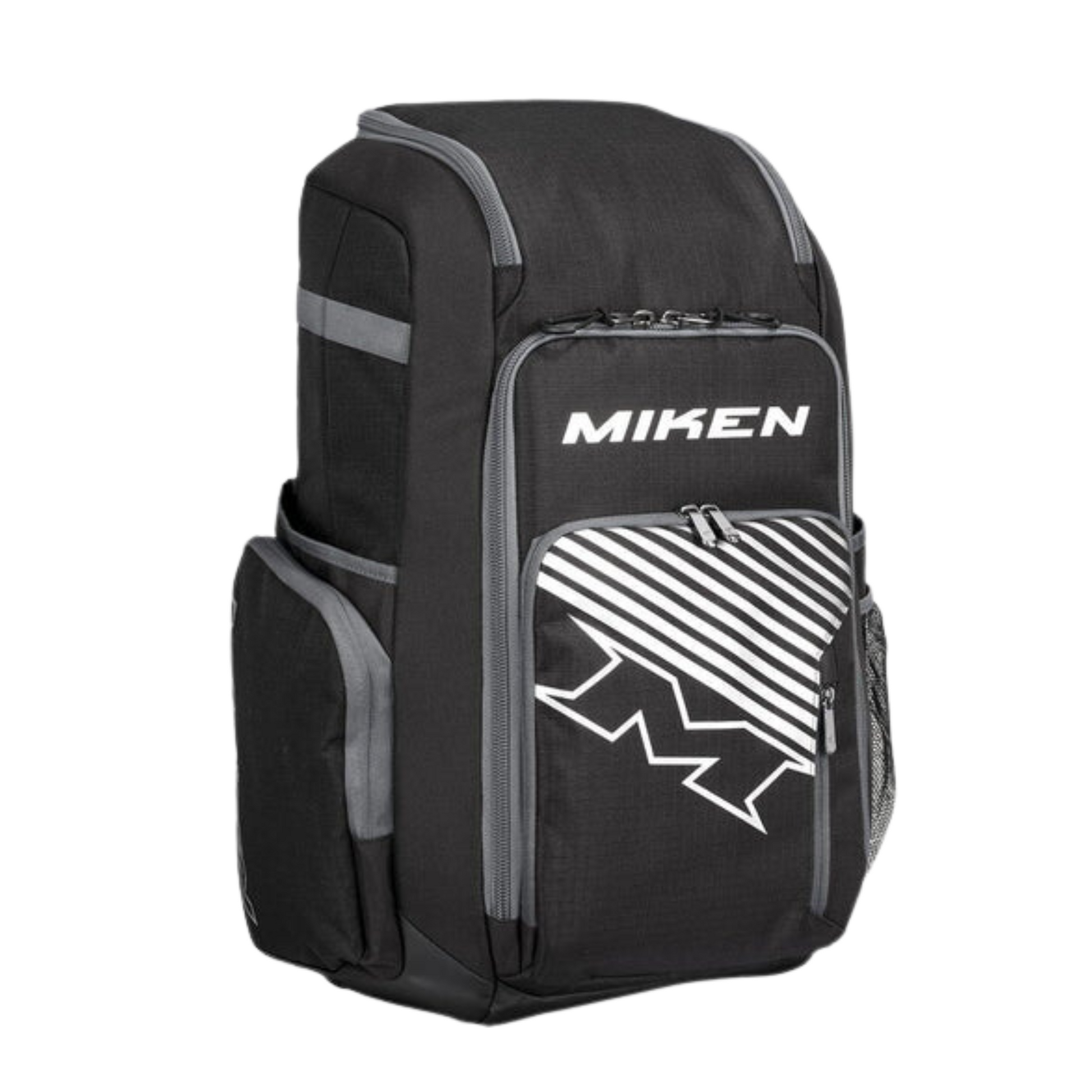 A photo of the Miken Deluxe Slo-Pitch Backpack in colour Black