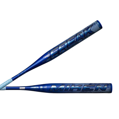 A photo of the Miken Freak Ice 1-PC Maxload 12.75" USSSA Slo-pitch Bat (2026) in colour blue.
