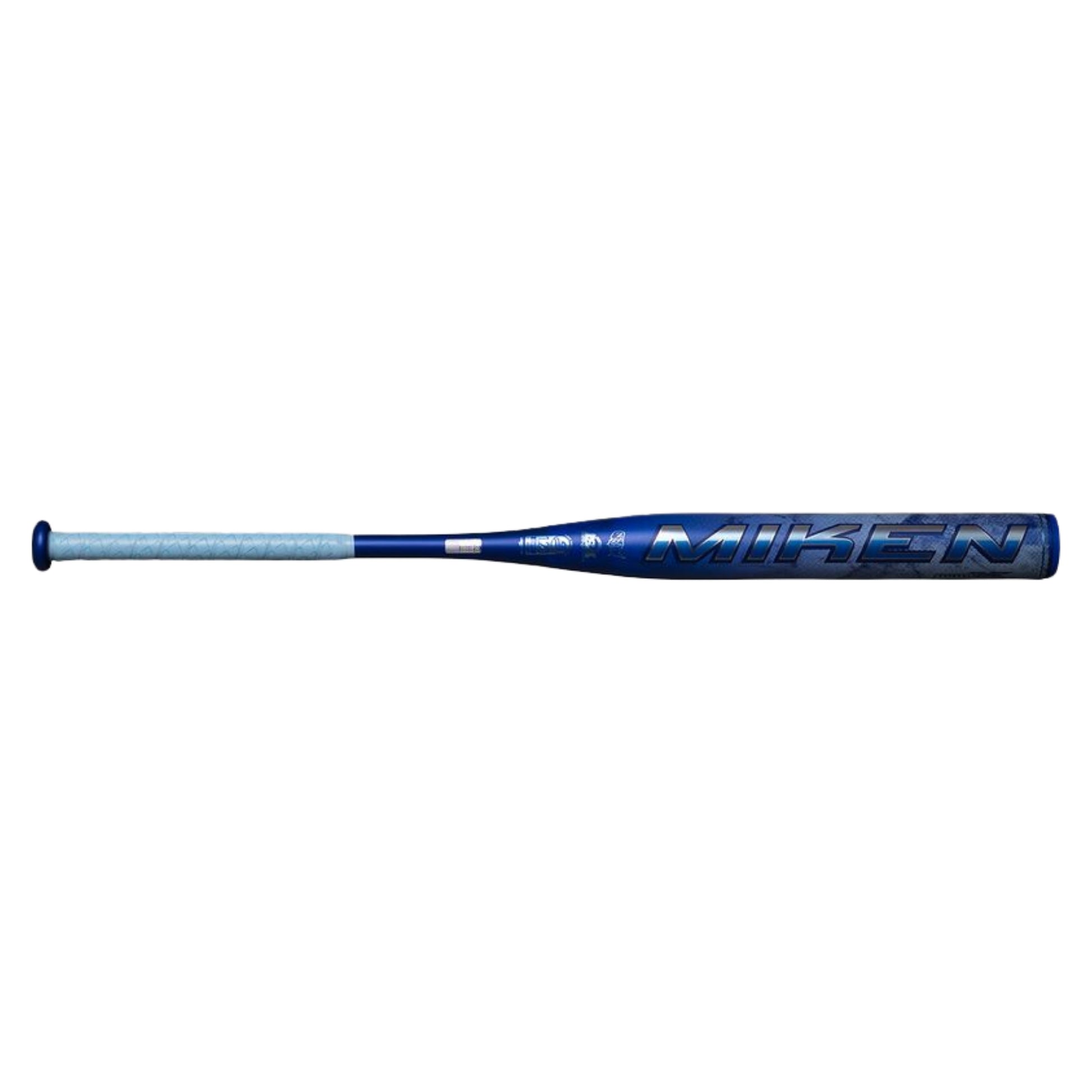 A photo of the Miken Freak Ice 1-PC Maxload 12.75" USSSA Slo-pitch Bat (2026) in colour blue.